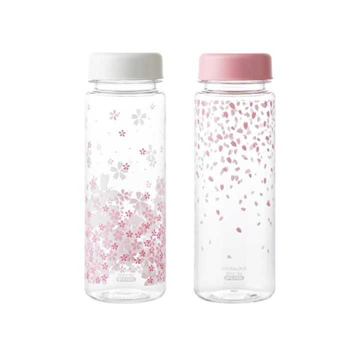 Bình Nước 500Ml Flower - 2 Màu (Hồng, Trắng) - LocknLock - ABF613R